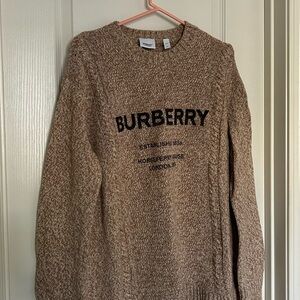 Burberry oversized wool and cotton Sweater